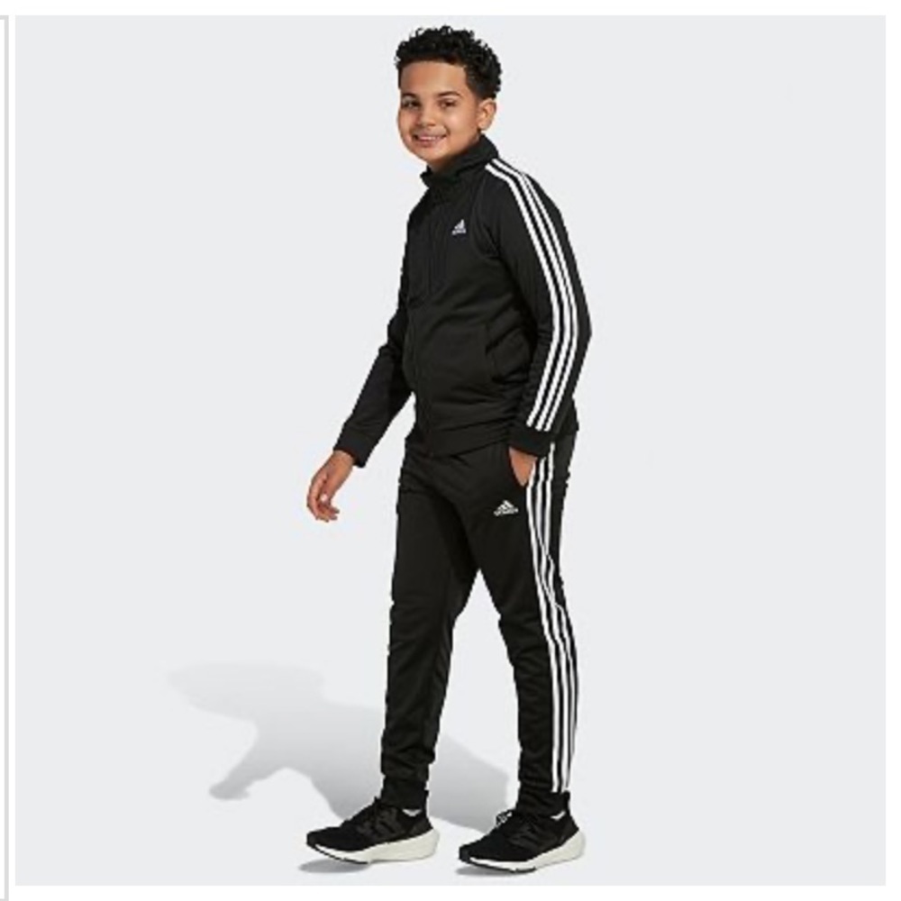 Adidas Track Zip Up Jacket Black Size L